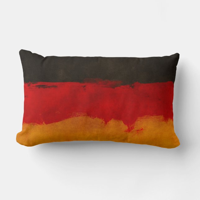 Cool Abstract German Flag Pillow or Your Image (Front)