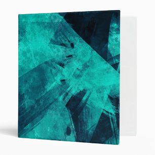 Cool Abstract Jagged Blue Art Binder