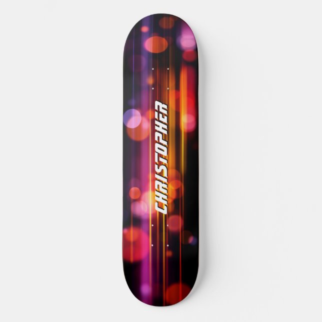Cool Abstract Motion Graphic Style Skateboard (Front)