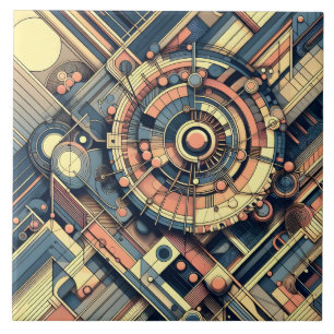 Cool abstract pattern lovers tile