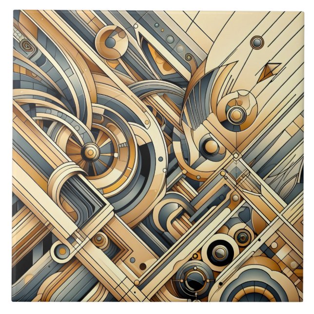 Cool abstract pattern lovers  tile (Front)