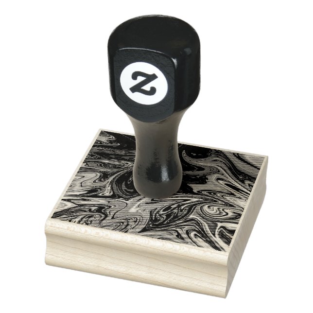 Cool abstract pattern rubber stamp (Stamp)