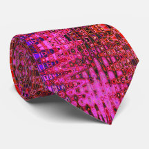 Cool Abstract Pink and Black Atomic Retro Zigzags