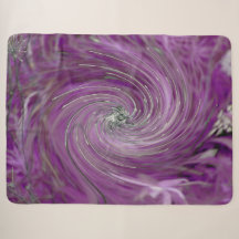 Cool Abstract Purple Floral Swirl