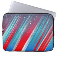 Cool Abstract Red White Blue Brush Strokes