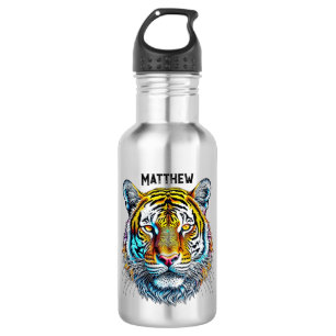Cool Abstract Tiger Face Personalized 532 Ml Water Bottle