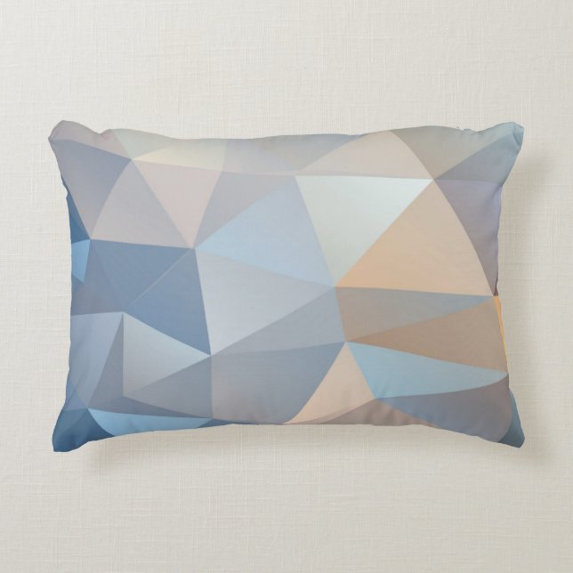 Cool Abstract Triangle Pattern Accent Pillow (Front)
