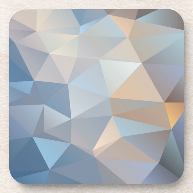 Cool Abstract Triangle Pattern Coaster (Front)