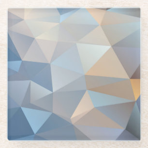 Cool Abstract Triangle Pattern Glass Coaster