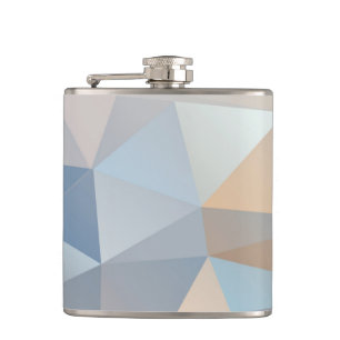 Cool Abstract Triangle Pattern Hip Flask