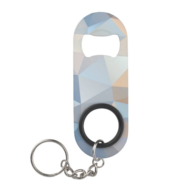 Cool Abstract Triangle Pattern Keychain Bottle Opener (Front)