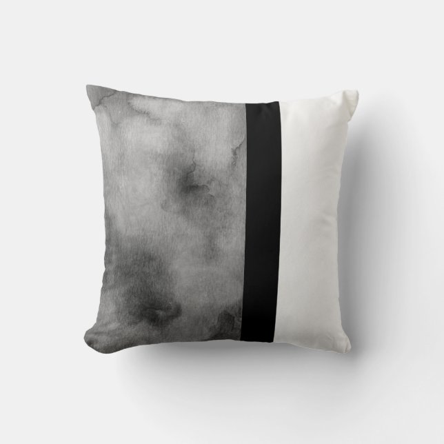 cool abstract watercolor design  throw pillow (Front)