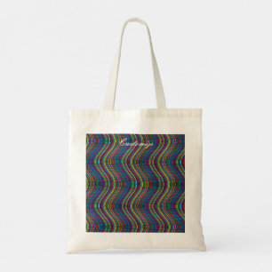 Cool Abstract Wavy line art Thunder_Cove Tote Bag