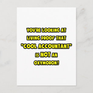 Cool Accountant Is NOT an Oxymoron Postcard