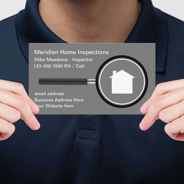 Cool Accueil Inspecteur Cartes de visite (Créateur téléchargé)