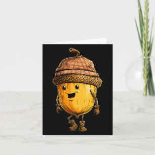Cool Acorn With Hat For Oak Trees And Chestnuts Lo Card