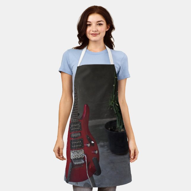 Cool Acoustic Guitar Apron (Worn)