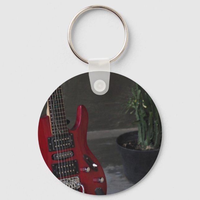 Cool Acoustic Guitar Keychain (Front)