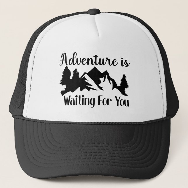 Cool adventure word art  trucker hat (Front)
