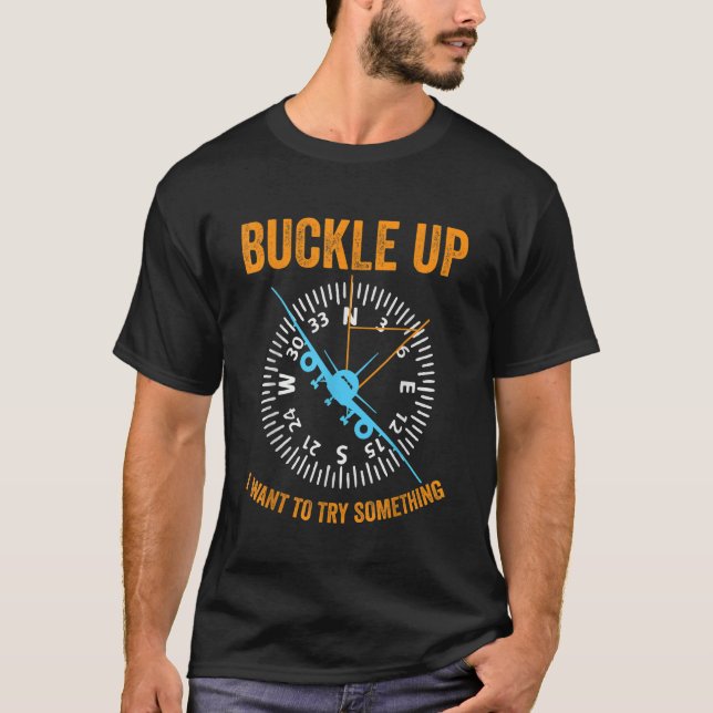 Cool Aerospace Engineering Lifestyle Airplane Pilo T-Shirt (Front)