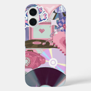 Cool Aesthetic Y2K/90's Stickers  iPhone 16 Case