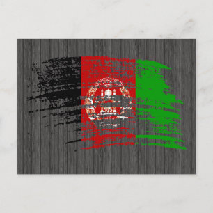 Cool Afghan flag design Postcard