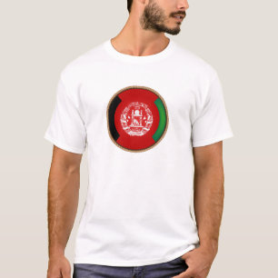 Cool Afghanistan Flag Seal T-Shirt