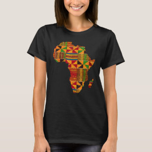 Cool Africa Map Kente Cloth For Men Women African T-Shirt