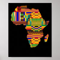 Cool Africa Map Kente Cloth For Wo African Lover