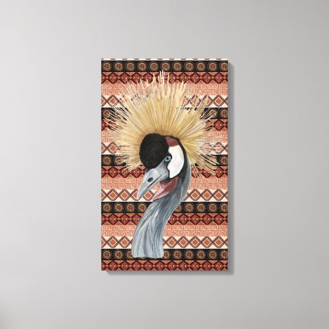 cool African bird art Canvas Print (Front)
