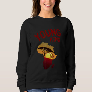 Cool African Kente Art Men Boys Kids African Ameri Sweatshirt