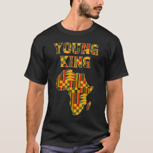 Cool African Kente Art Men Boys Kids African Ameri T-Shirt