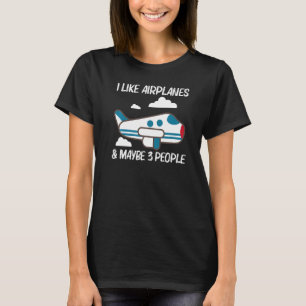 Cool Airplane For Men Women Aviation Plane T-Shirt