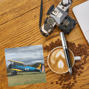 Cool Airplane Photo & Travel, Aviation, Pilot Glass Coaster