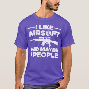 Cool Airsoft Art For Men Women Paintball Combateam T-Shirt