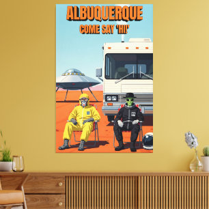 Cool Albuquerque UFO Canvas Print