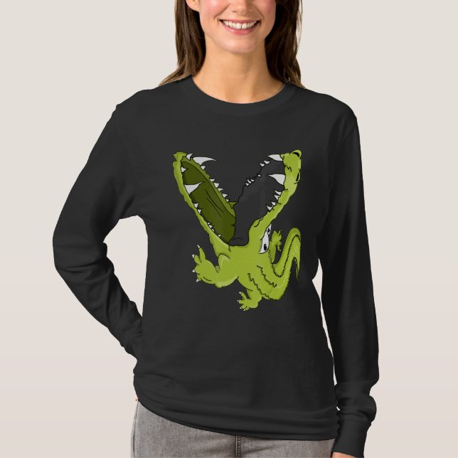 Cool Alligator Crocodile Florida T-Shirt (Front)