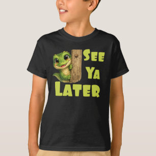 Cool Alligator See Ya Later Kids T-Shirt