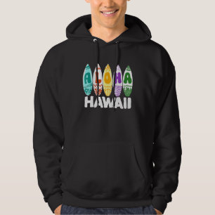 Cool Aloha Hawaii Funny Hawaiian Surfboarding Love Hoodie