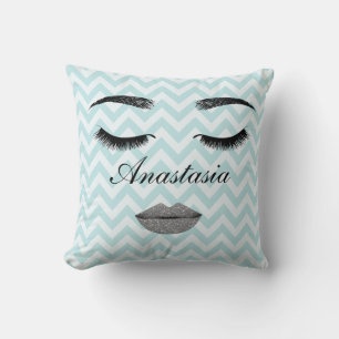 Cool, Amazing, Blue Face whit name Throw Pillow