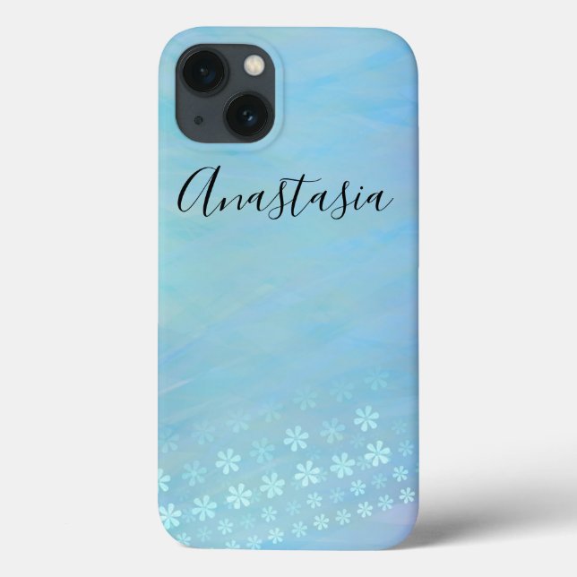 Cool, Amazing, Blue whit your name Case-Mate iPhone Case (Back)