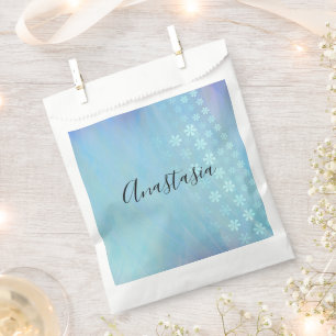 Cool, Amazing, Blue whit your name Favour Bag