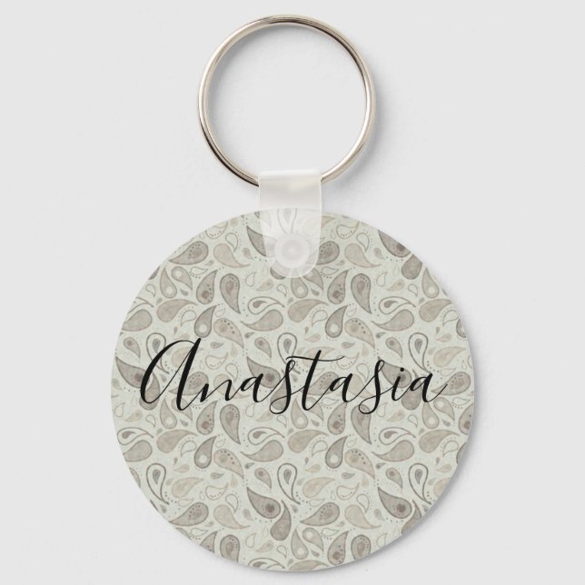 Cool, Amazing Grey Keychain (Front)