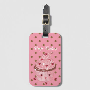 Cool, Amazing Pink Cup Cakes Luggage Tag