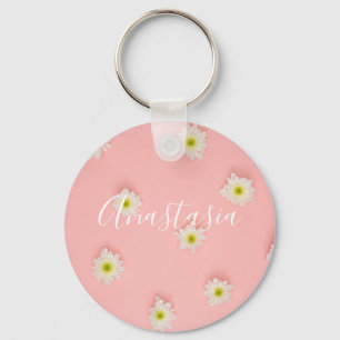 Cool, Amazing Pink Flowers Keychain