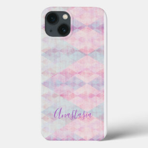 Cool, Amazing, Pink whit your name iPhone 13 Case