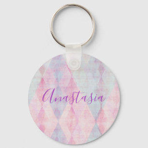 Cool, Amazing, Pink whit your name Keychain