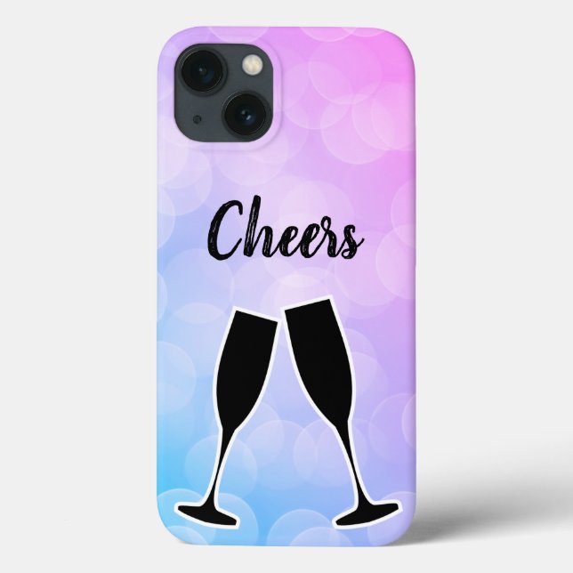 Cool Amazing Trendy Purple with your name Case-Mate iPhone Case (Back)