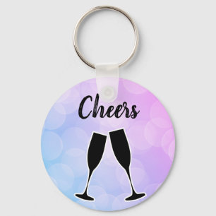 Cool Amazing Trendy Purple with your name    Keychain