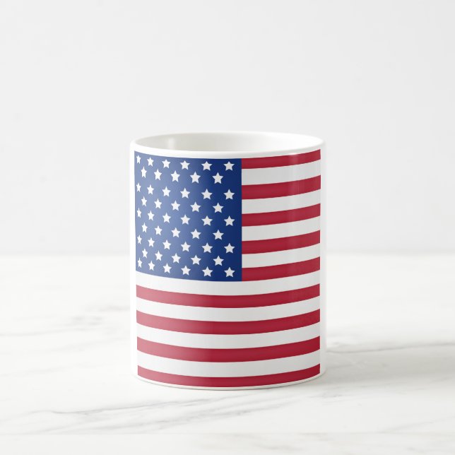 Cool American Flag Coffee Mug (Center)
